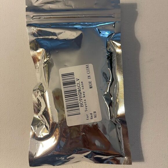 Toyota Logo key fob Keychain in Red leather with Red key fob case NWT - Picture 7 of 10